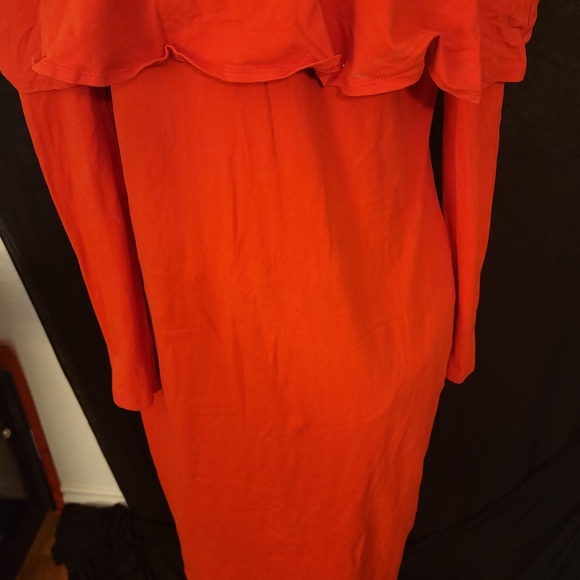 Project Runway Red Dress Sz L - Picture 2 of 3
